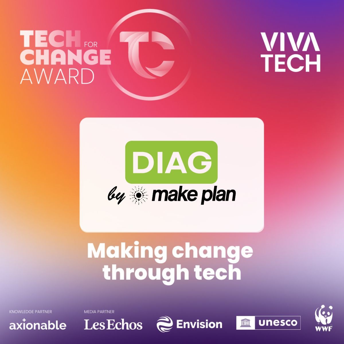 Diag by Make Plan — Tech For Change Award VivaTech 2026
